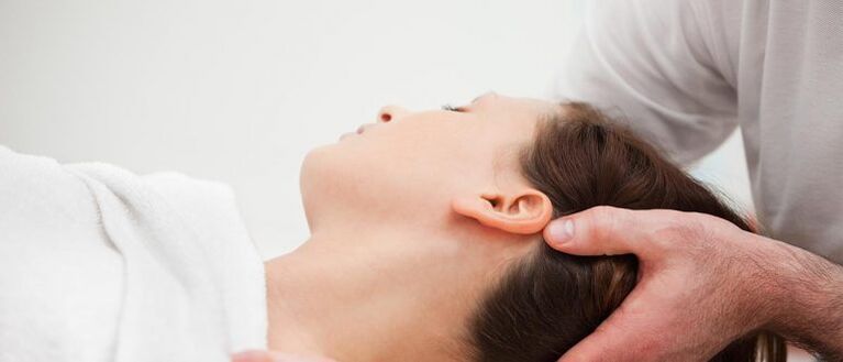 Patient souffrant d'ostéochondrose cervicale